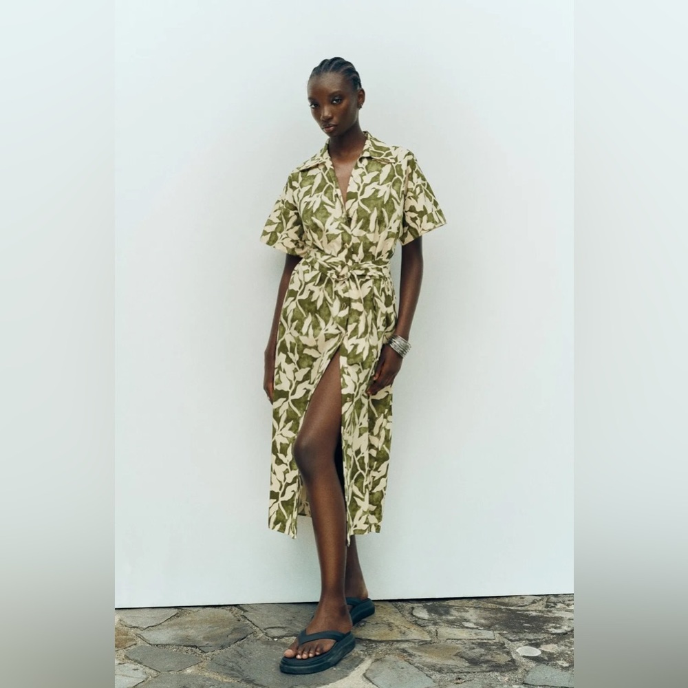 SALE🌴Zara floral cotton dress